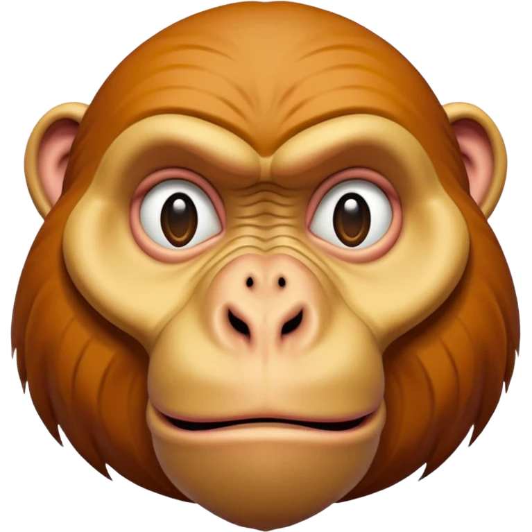 exaggerated proboscis monkey nose emoji