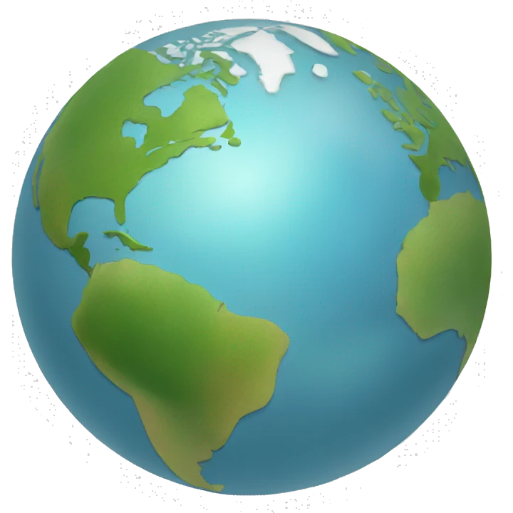 World globe south america emoji