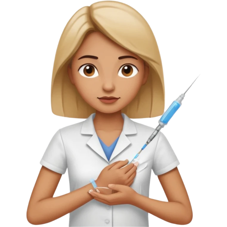 woman vaccine emoji