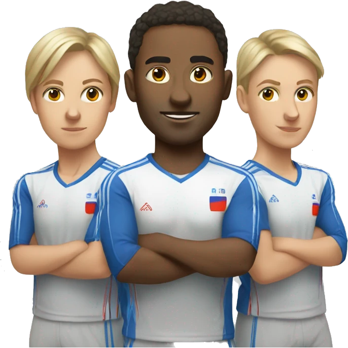 team 3 person in Russia emoji