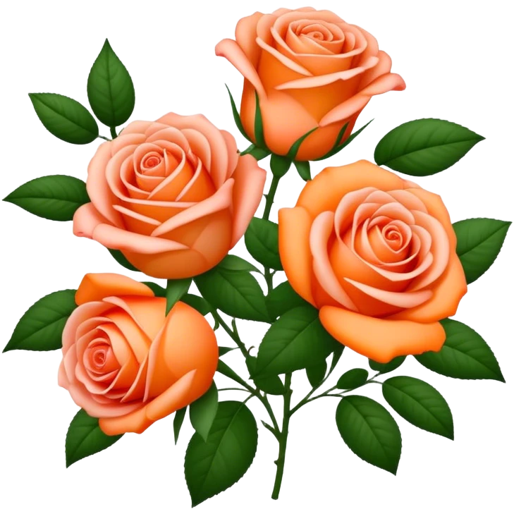 Rosa Lilien und orangene Pfingstrosen emoji