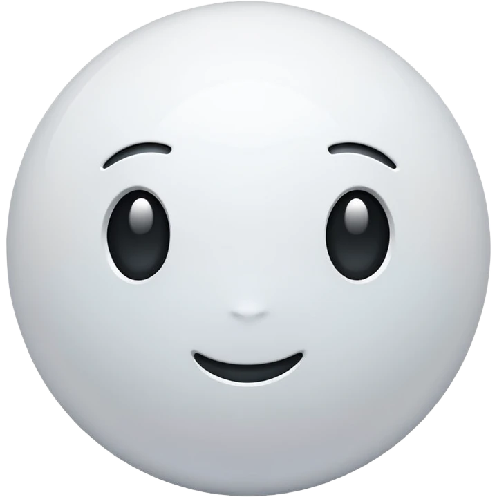 White shiny vibe emoji