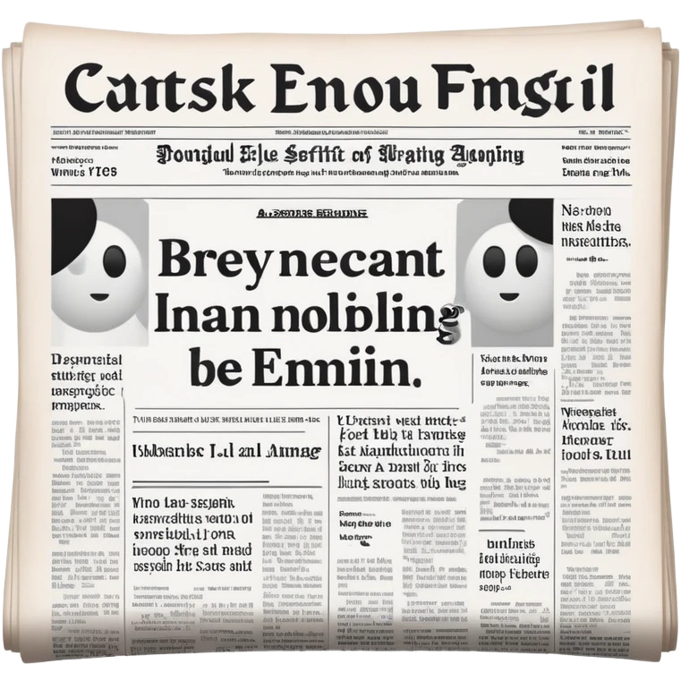 newspaper headline  emoji