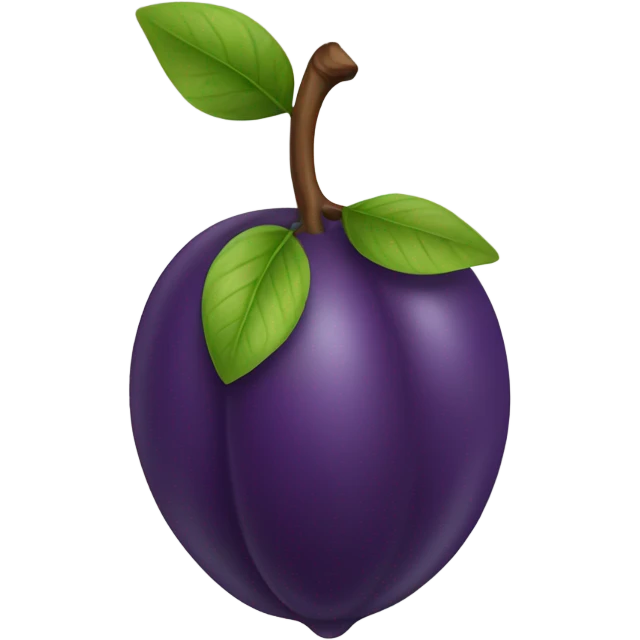 Purple plum emoji