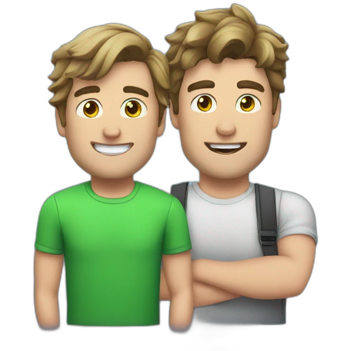 Mr Beast with Karl jacobs  emoji