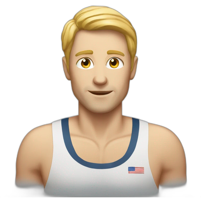 Greg a white man who runs 10km very fast emoji