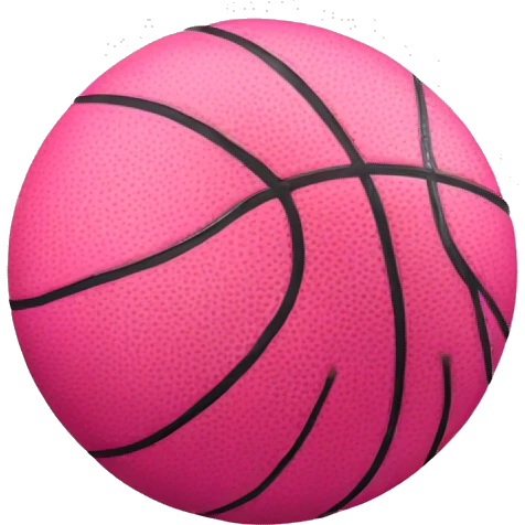 Pink basketball  emoji