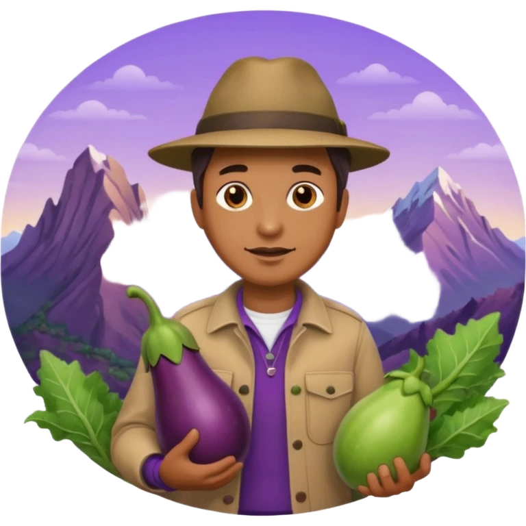 make eggplant vertical in his mount emoji