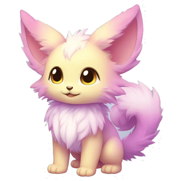 Anthro-Pastel-Gradient-Fur-Sona-Chibi-Shiny-Fakémon full body emoji