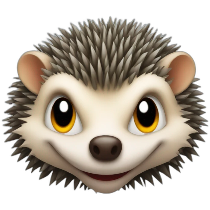 evil hedgehog emoji