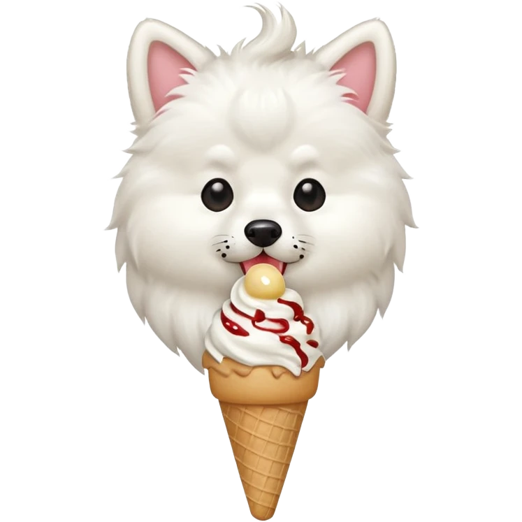 spitz with icecream emoji