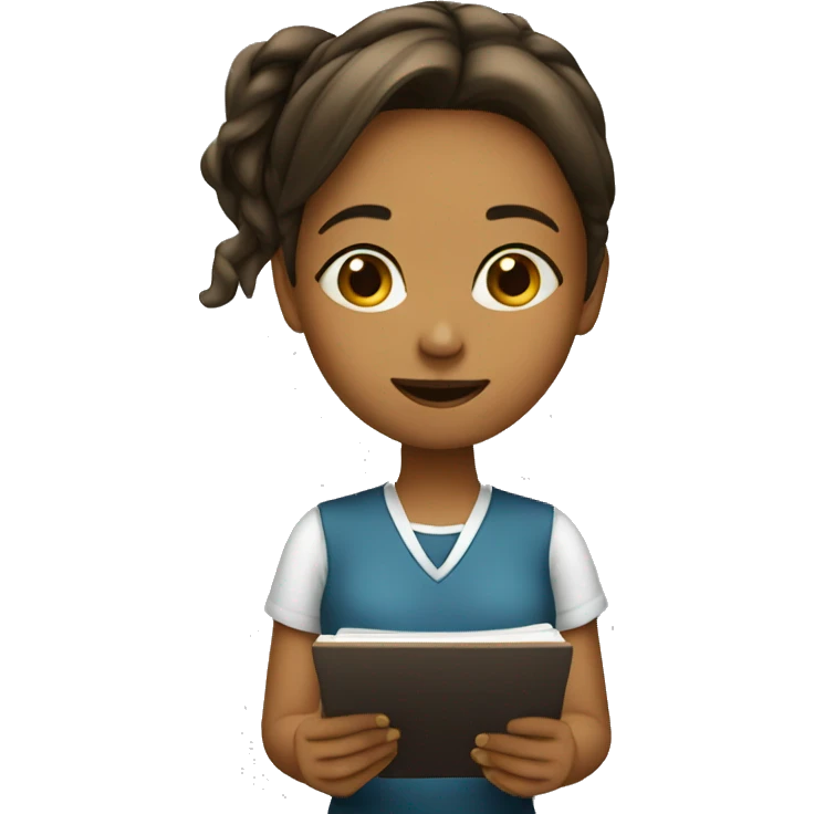 girl taking notes emoji