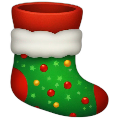 christmas sock emoji