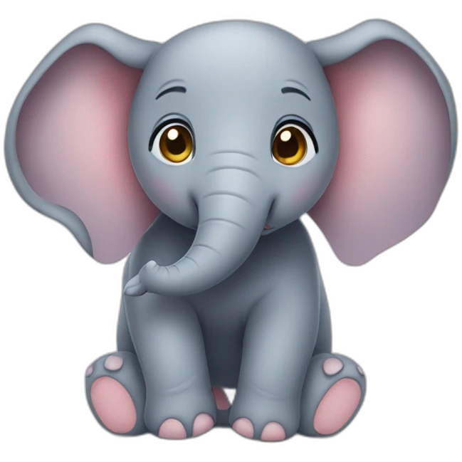Cute elephant  emoji