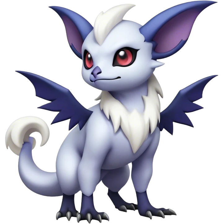 Edgy Cool Kawaii Noibat-Absol-Pokemon Full Body emoji