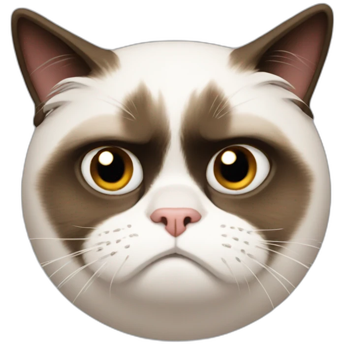 Grumpy cat emoji