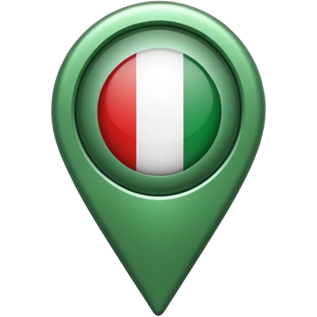 location pin Italy milan green emoji