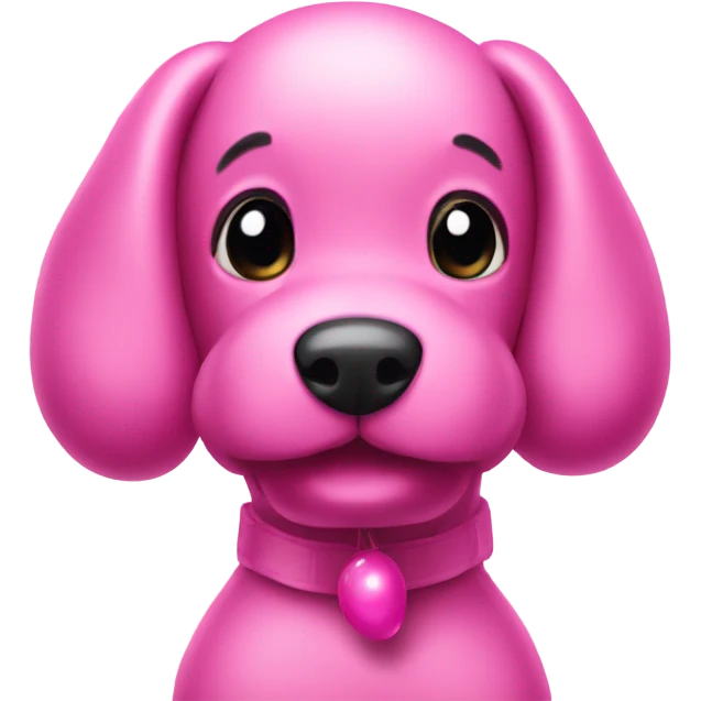 Pink balloon dog emoji