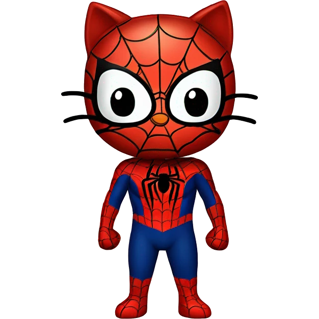 Hello kitty spiderman  emoji