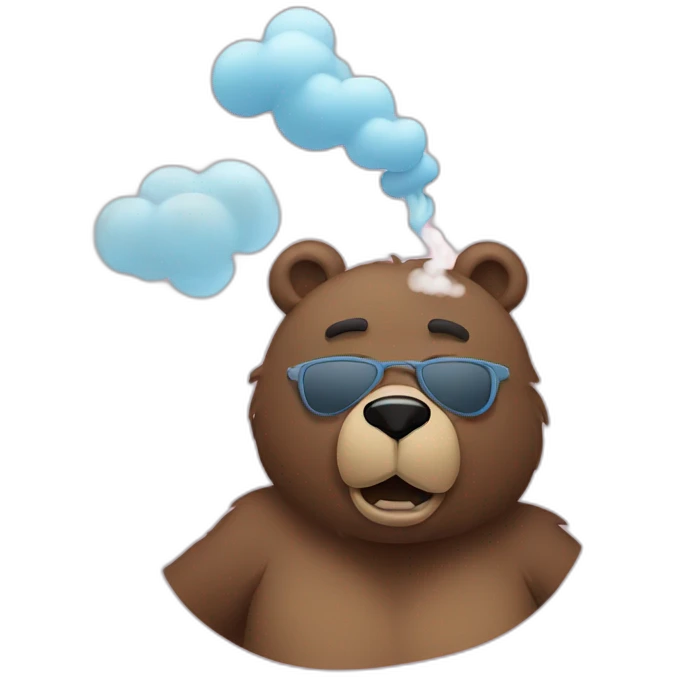Bears vaping emoji