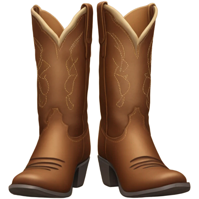 Cowboy boots emoji