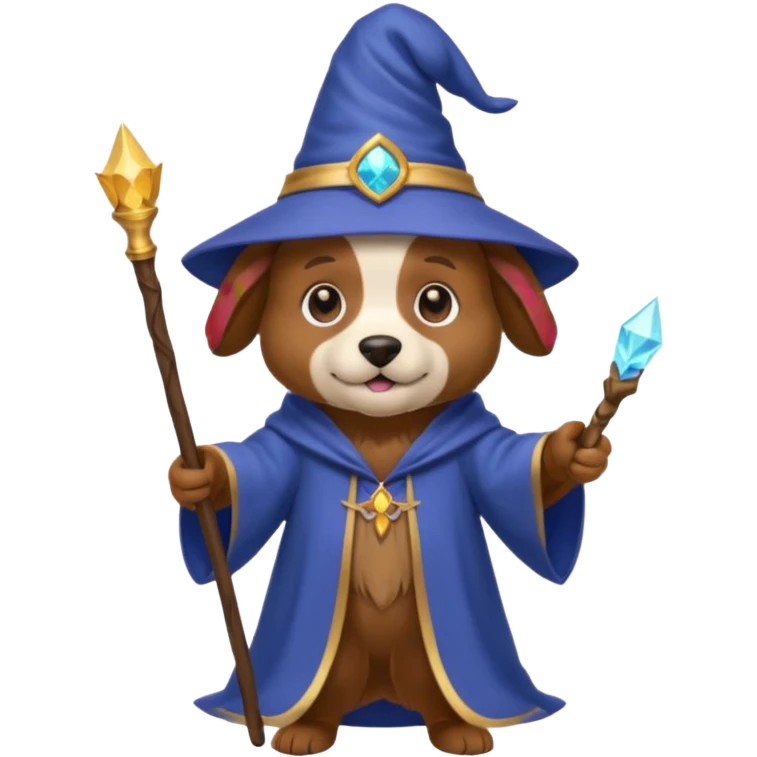 Dog wizard emoji