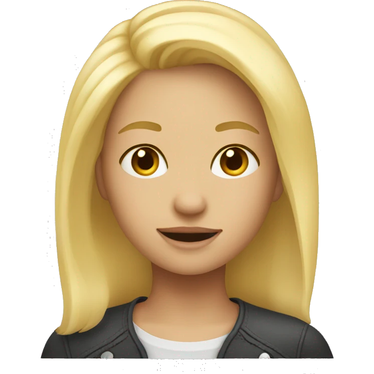 blonde girl emoji