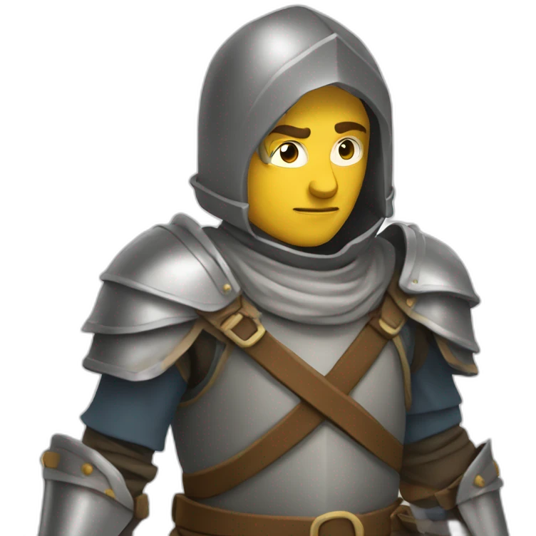 human medieval fighter adventurer emoji