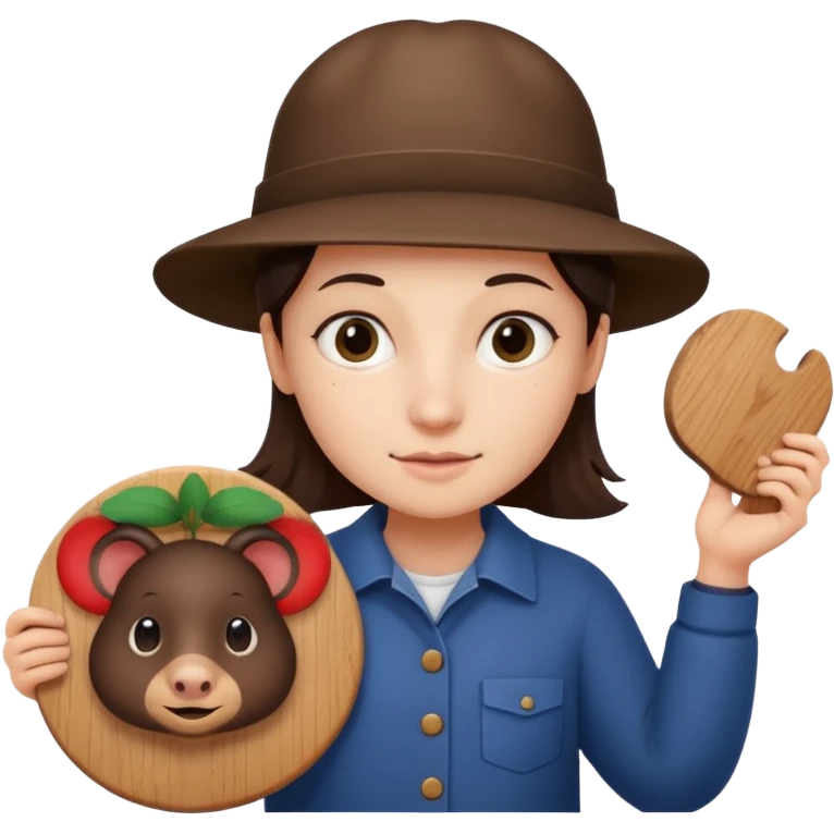 a mole for twitch chanel more realistic and she take a board escribe on GG or  emoji