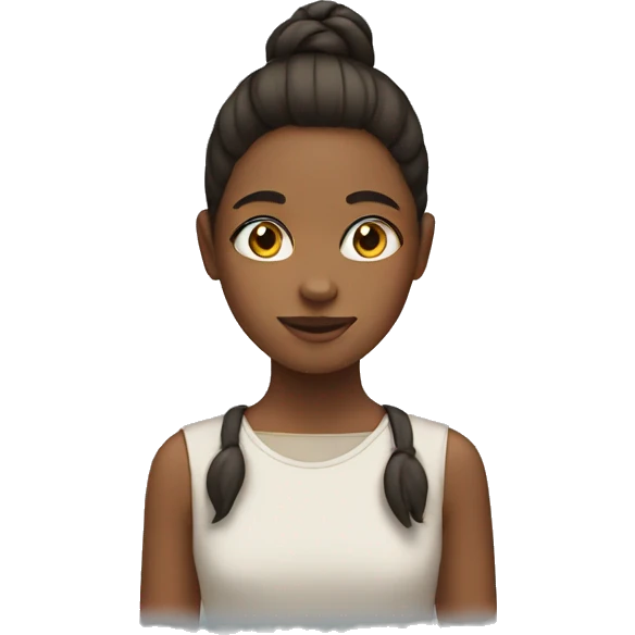 girl with shapes emoji