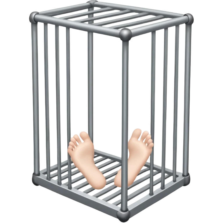 Feet in cage emoji
