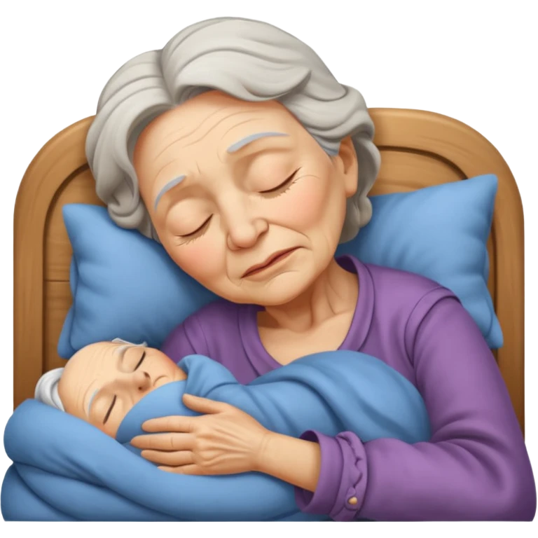 Old woman sleeping  emoji