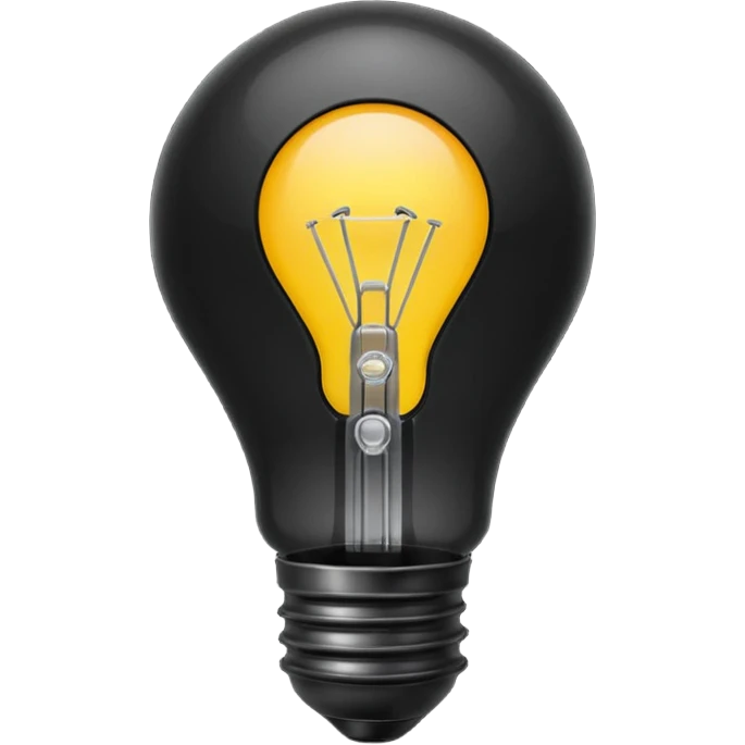 turn off light bulb emoji