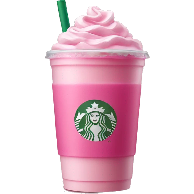 Starbucks pink drink emoji