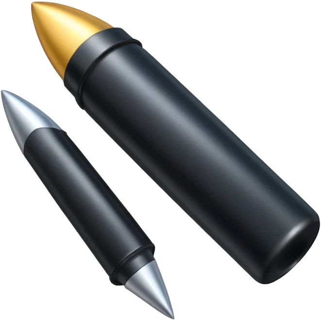 black long bullet emoji