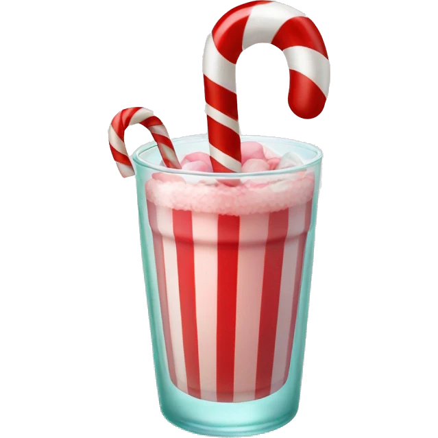 Candy cane drink  emoji