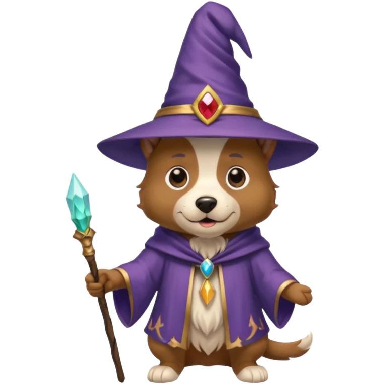 Dog wizard emoji