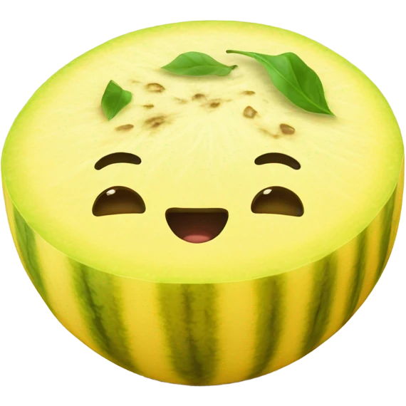 Yellow watermelon cakes emoji