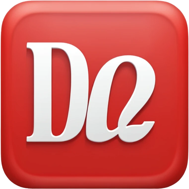 Letters “due” on a red square  emoji