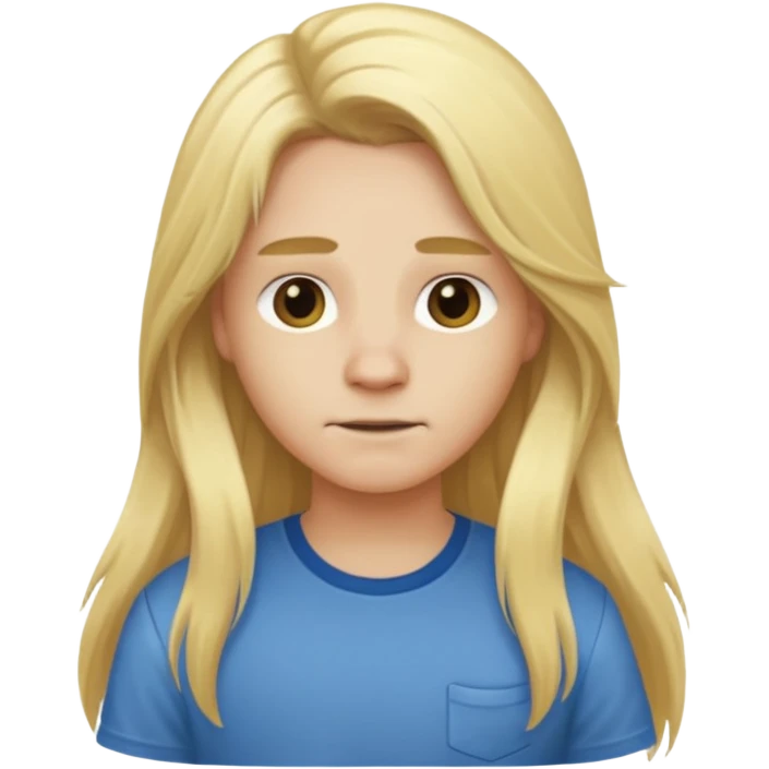animal with long blonde hair and shirt emoji