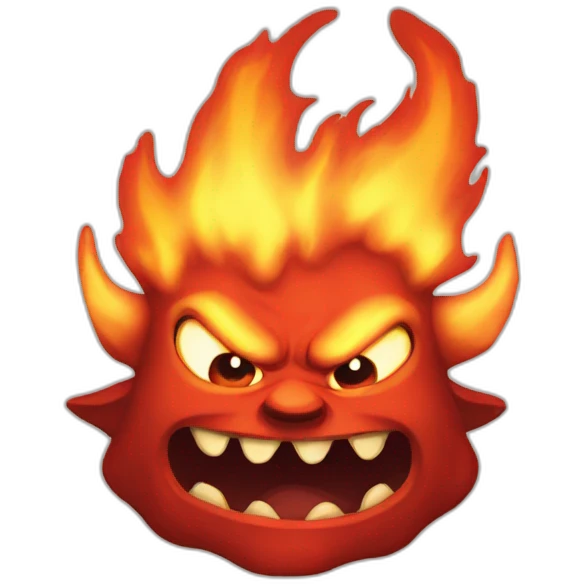 Fire-demon emoji