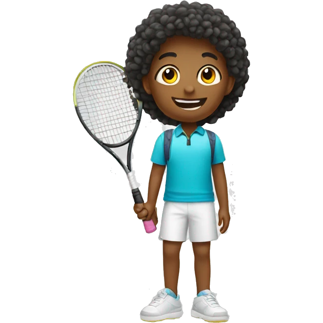 kids on tennis vacation emoji