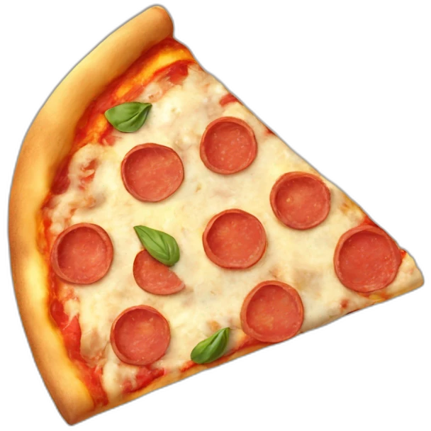 Une part de pizza au chat emoji