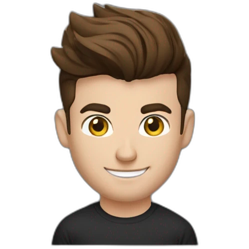 Mason mount, Cristiano Ronaldo, Matt Bomer 30 year old product designer with stubble and mustache in a black tshirt with broad shoulders profile photo emoji