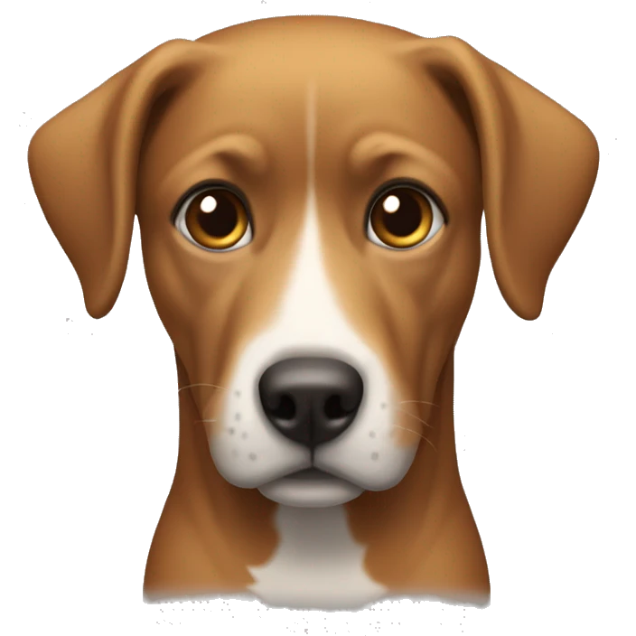 Persona sorprendida con una cabeza de perro  emoji