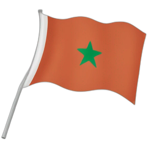 Waving morroco flag emoji