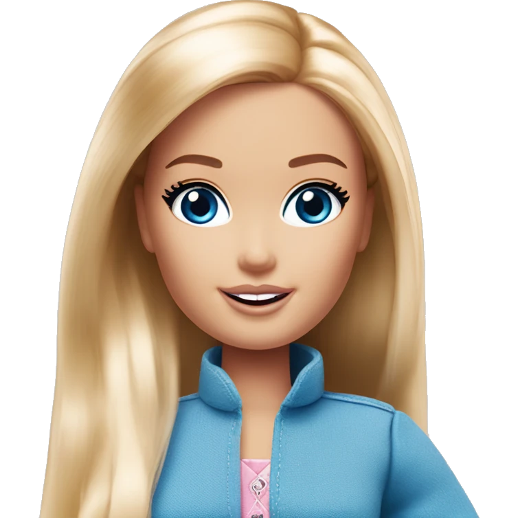 barbie and ken blue eyes emoji