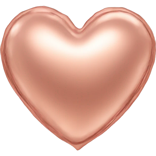 rose gold heart emoji