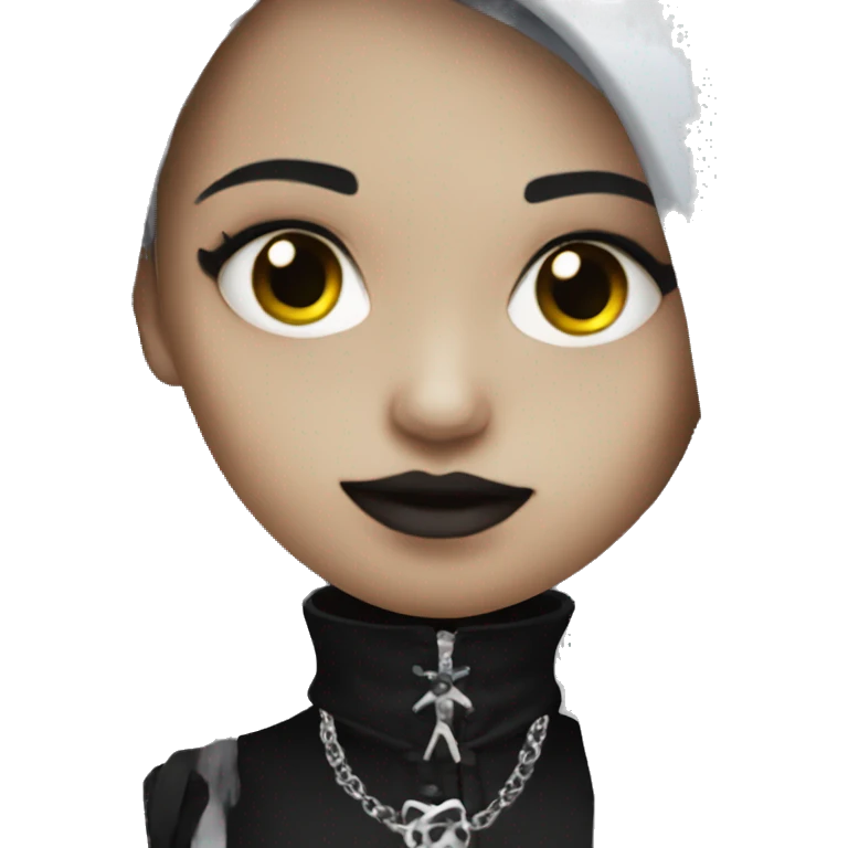 Goth girl emoji