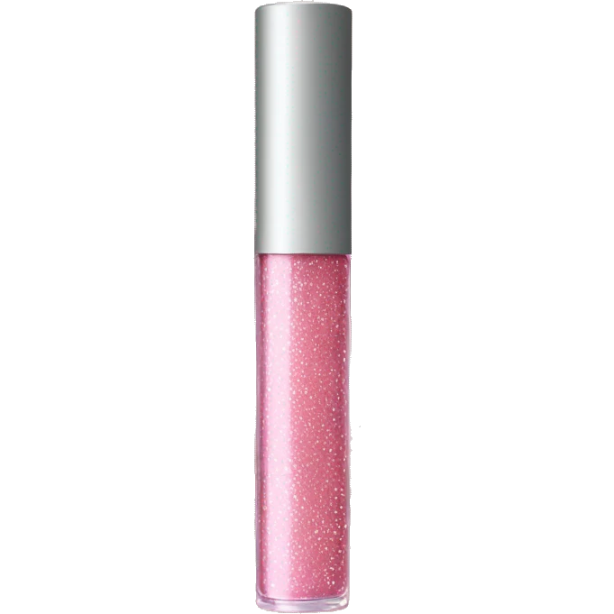 Light Pink sparkly lip gloss tube emoji